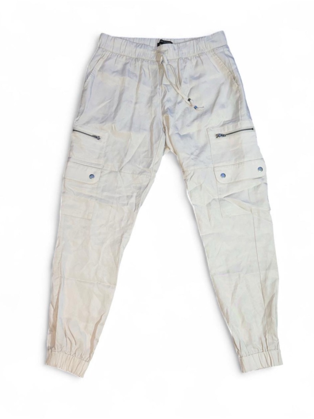 Banana Republic Off-White Cargo Jogger Pants